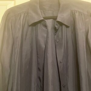 Navy long sleeve blouse